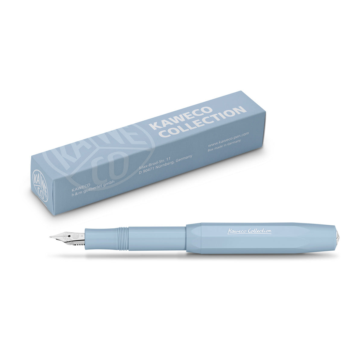Pastel blue  Kaweco collection fountain pen with box.