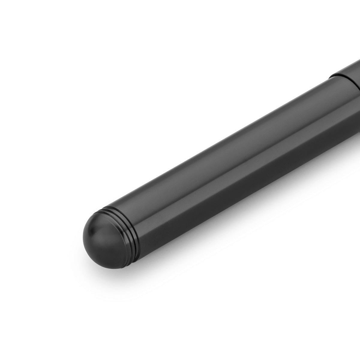Black closed fountain pen.