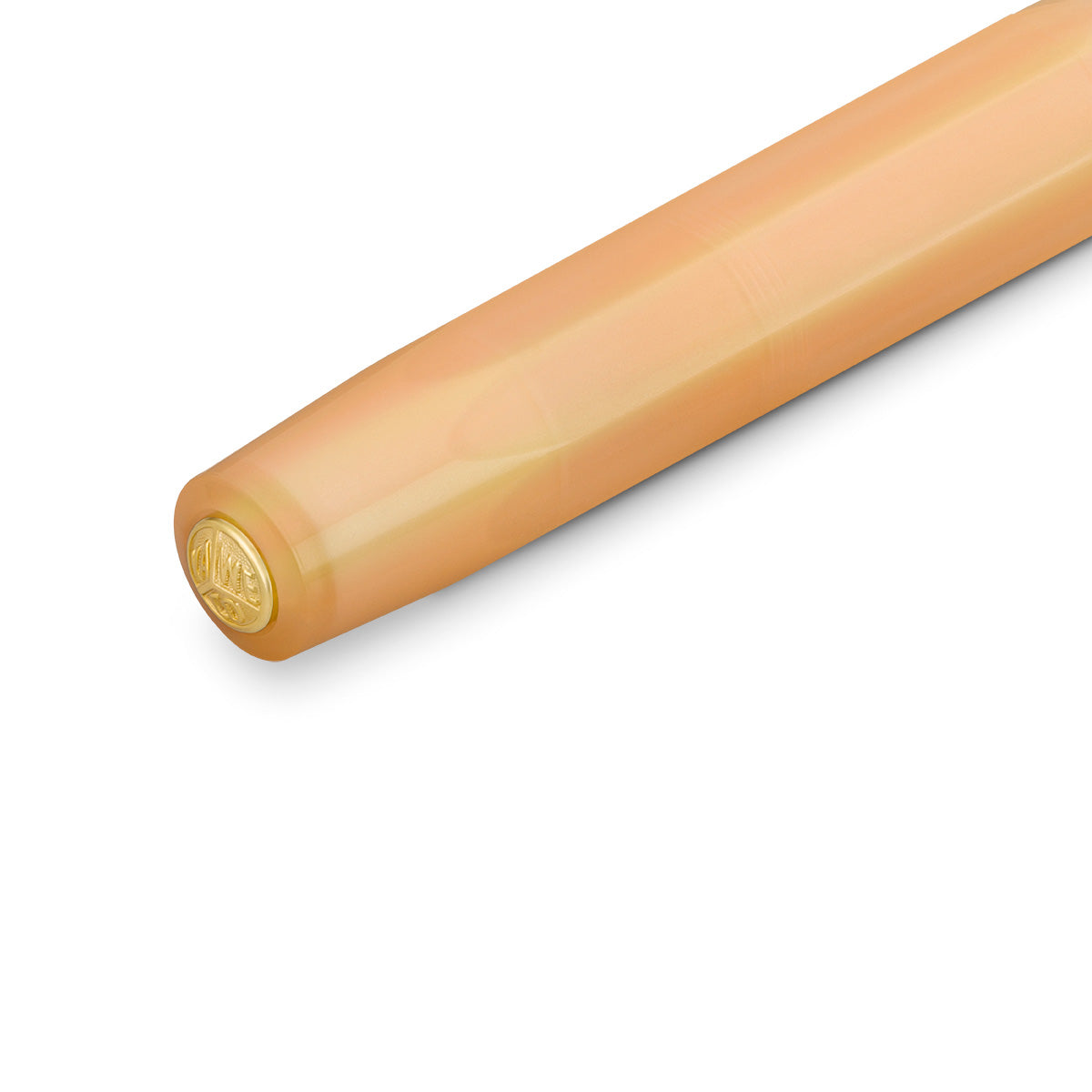 Peach colored transluscent fountain pen