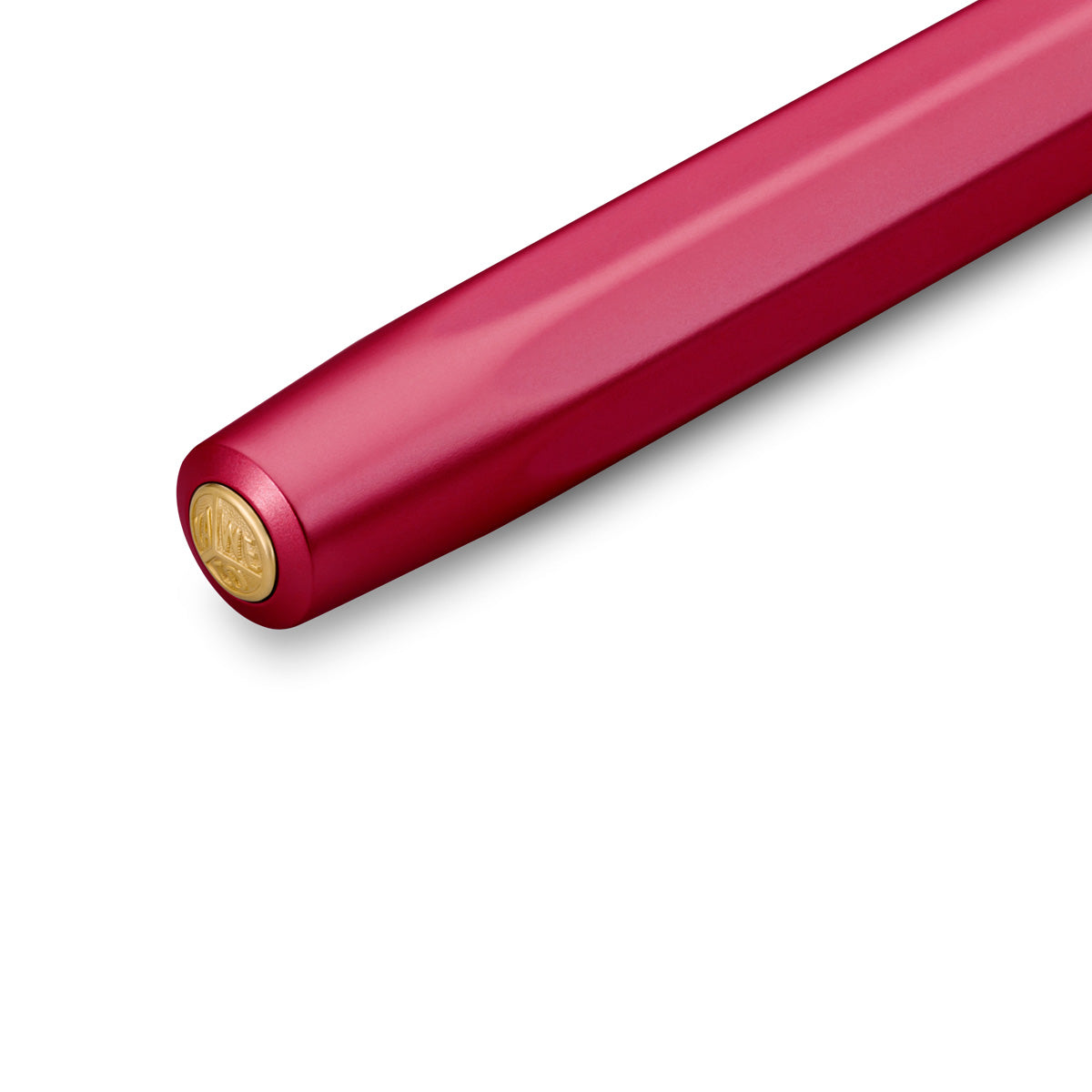 Red aluminium fountain pen