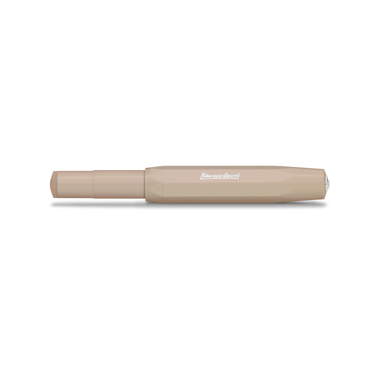 Capped beige kaweco fountain pen.