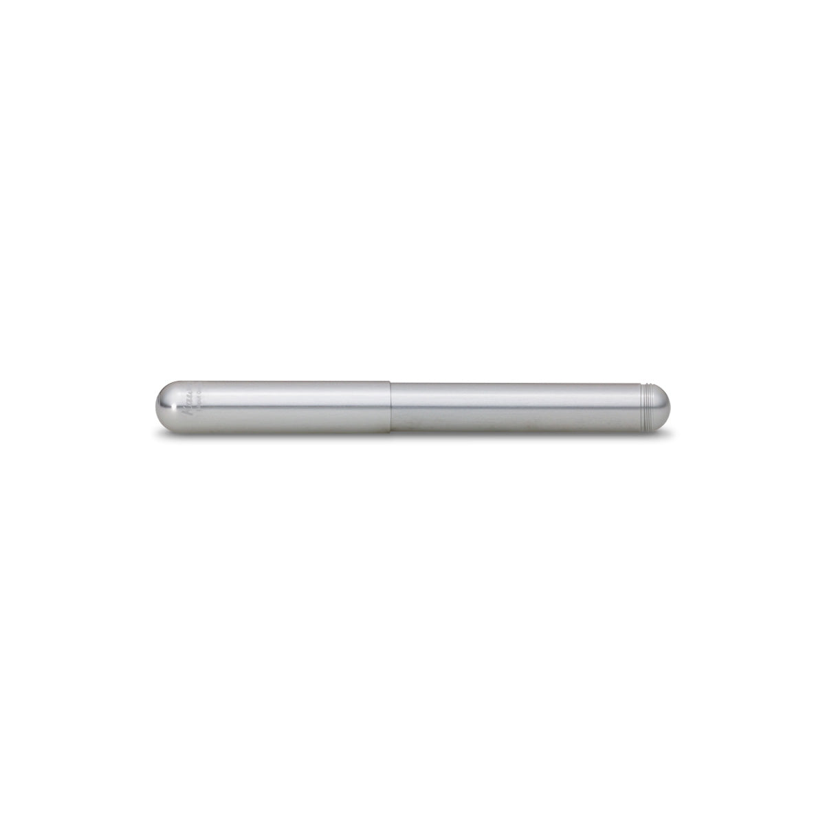 Capped silver fountain pen