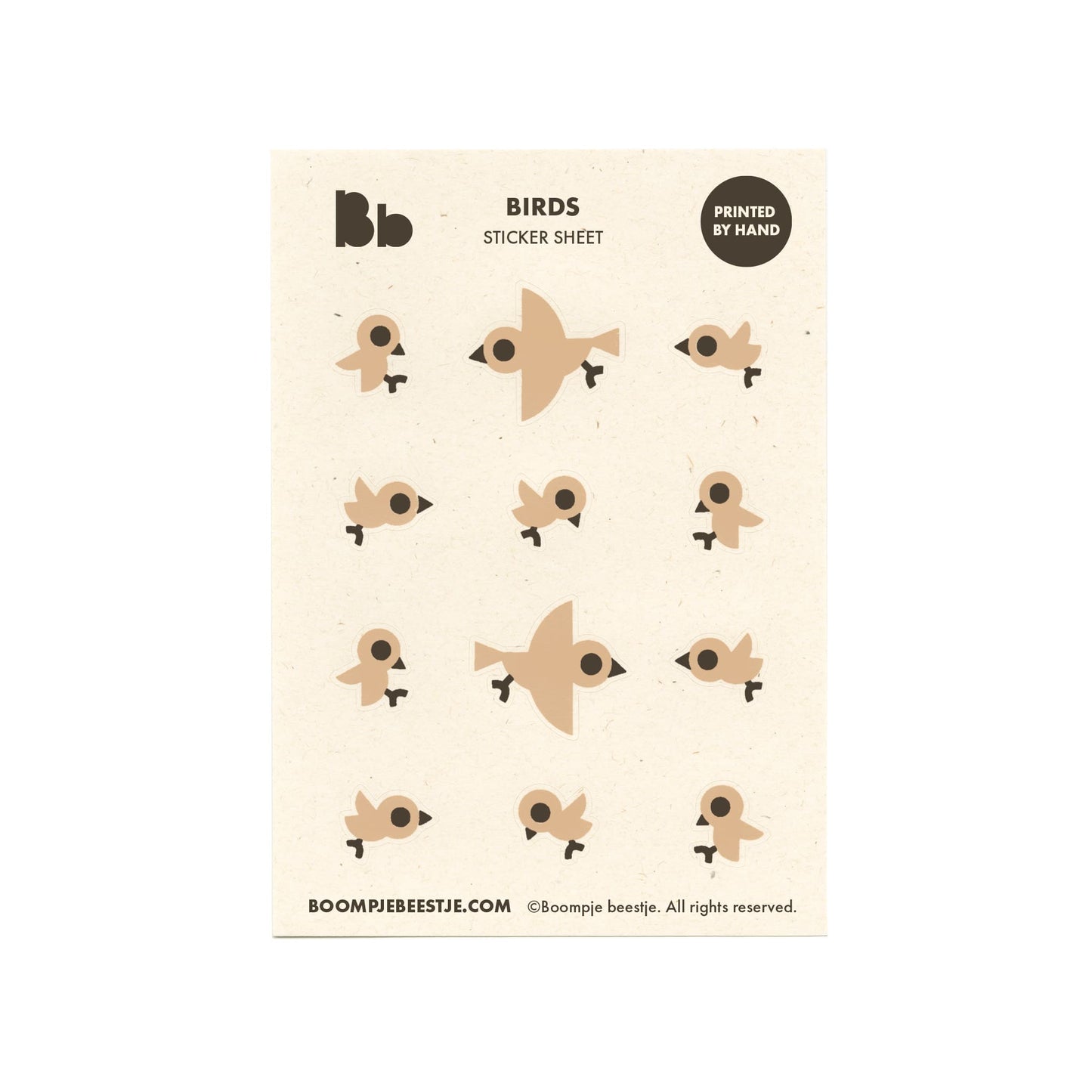 Birds sticker sheet.