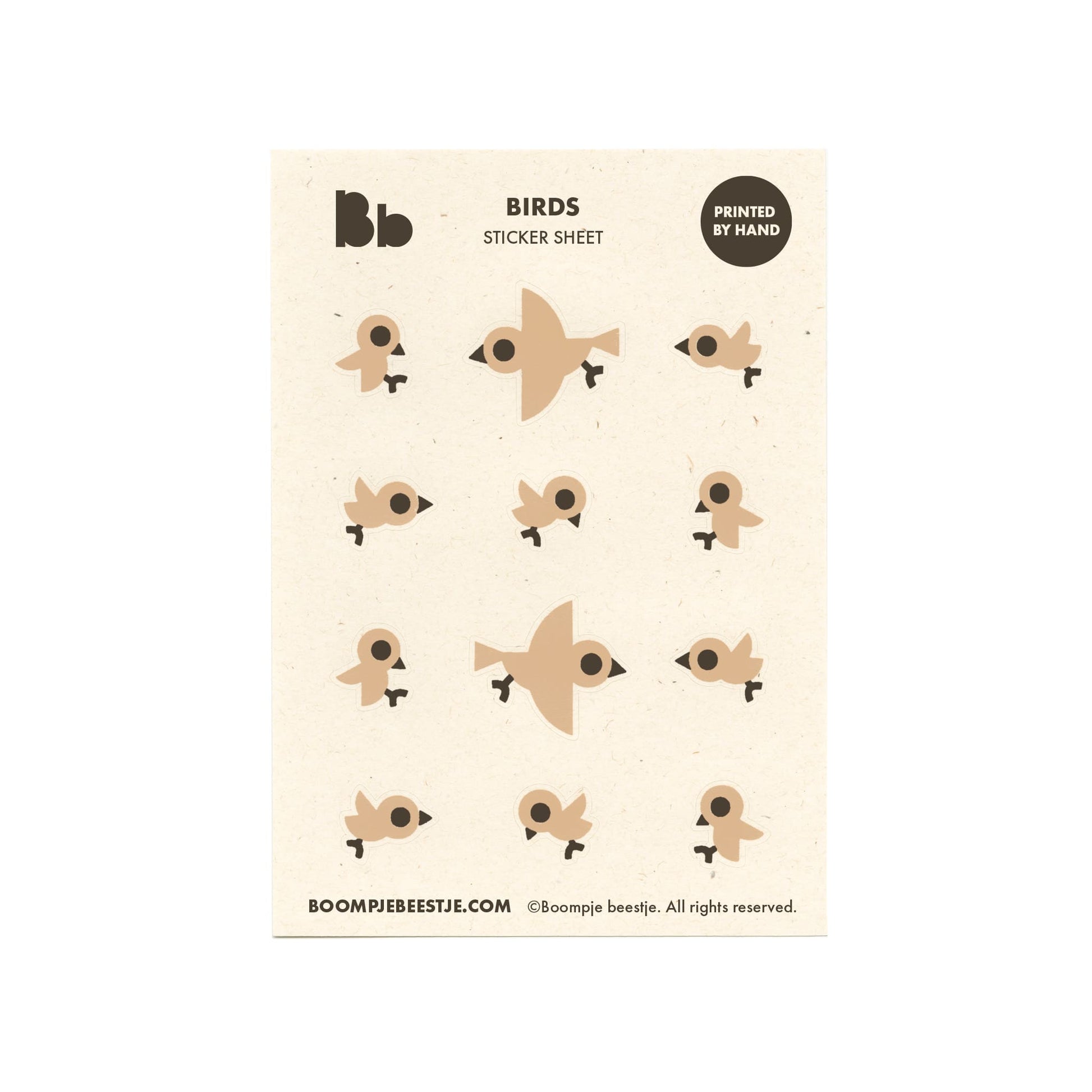 Birds sticker sheet.