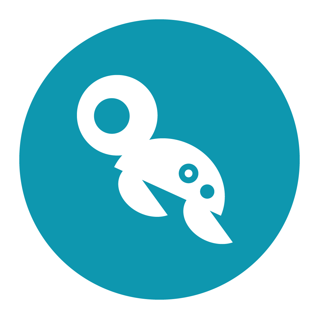 Sea turtle art logo.
